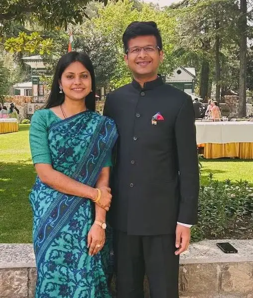 AASHIMA GOYAL IAS With Her Husband Rahul Mishra IFS