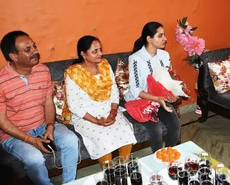 DIKSHITA JOSHI IAS With Parents