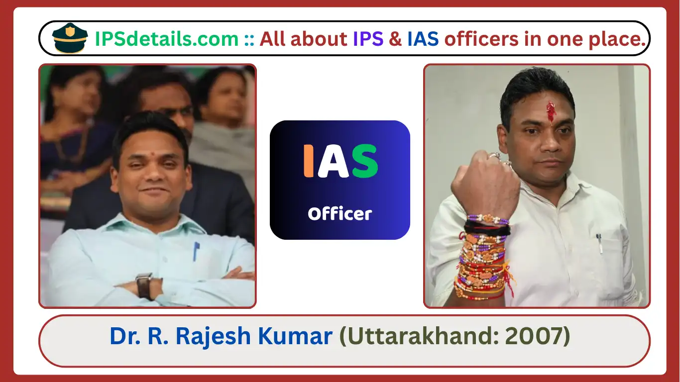 Dr. R. Rajesh Kumar IAS Biography