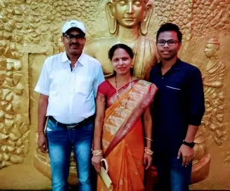 RAHUL ANAND IAS With Her Parents