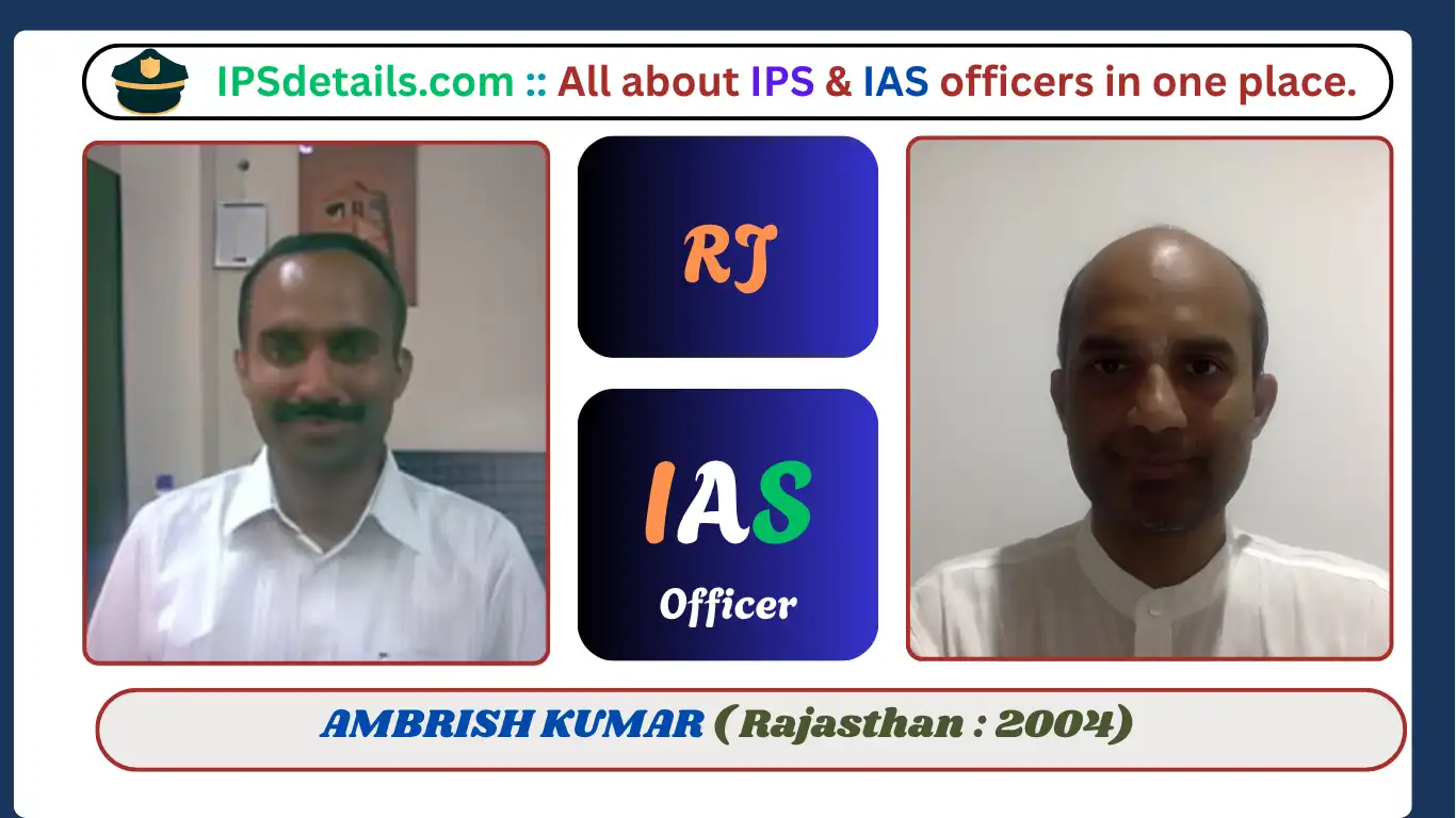 AMBRISH KUMAR IAS Biograhy