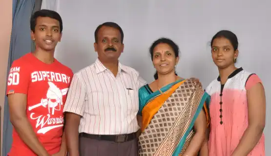 Bachu Smaran Raj IAS With His Family