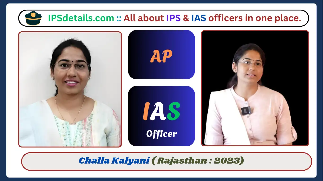 Challa Kalyani IAS Biography