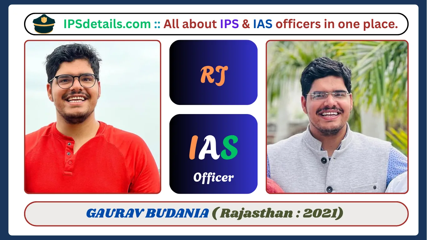 GAURAV BUDANIA IAS Biography