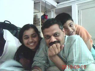 Govind Gupta IPS With His Son And Daughter