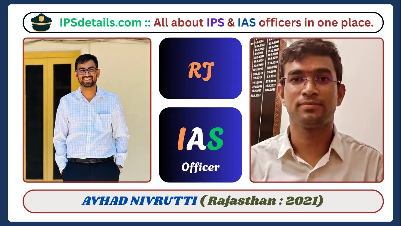 NIVRUTTI AVHAD IAS Biography