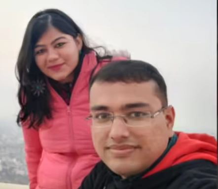 POOJA KUMARI PARTH IAS WIth His Husband digant anand ips (RJ 2015)