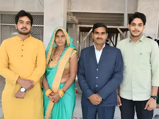 Raghvendra Meena IAS With His Family