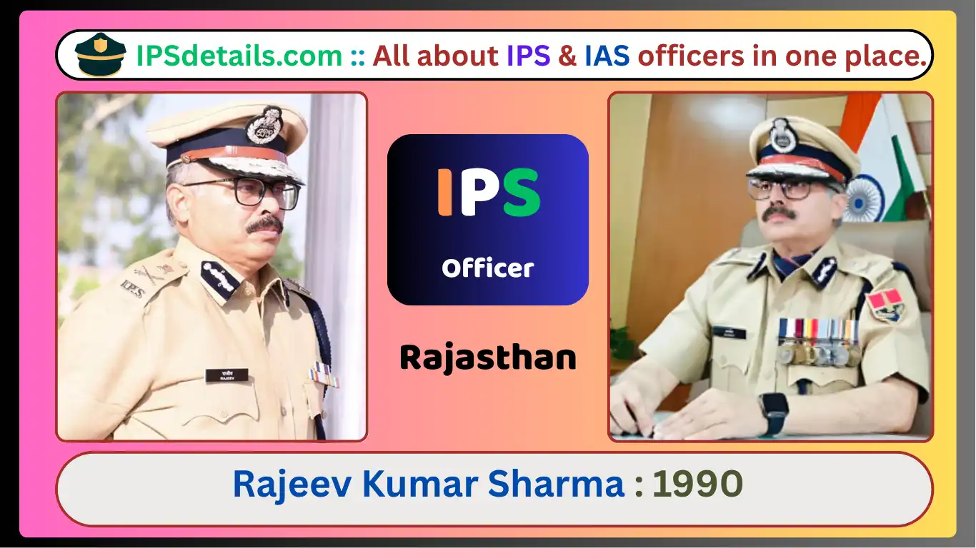 Rajeev Kumar Sharma IPS Biography