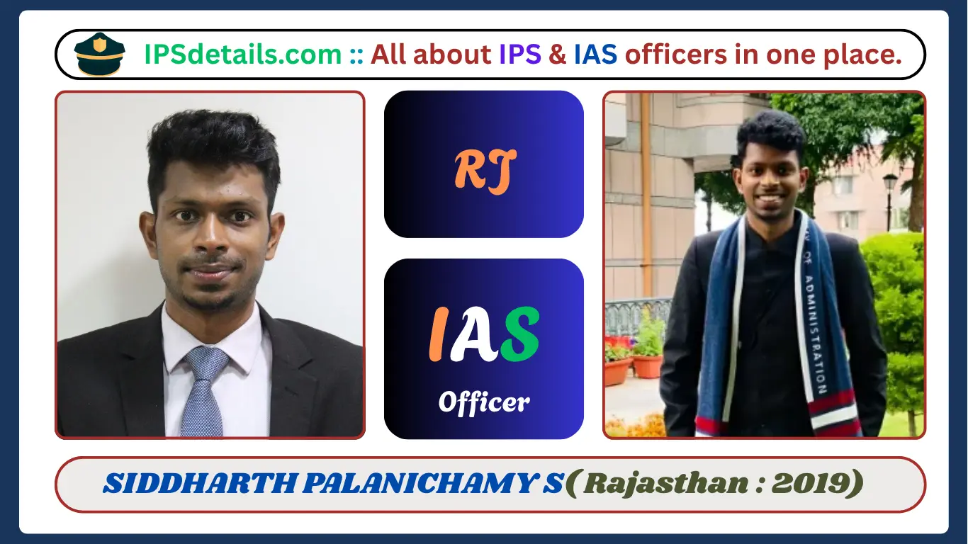 SIDDHARTH PALANICHAMY S IAS Biography