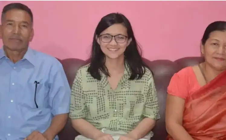 Waikhom Nydia Devi IAS With Parents