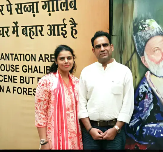 Ajay Bhadoo IAS With His wife Dr. Akanksha Singh