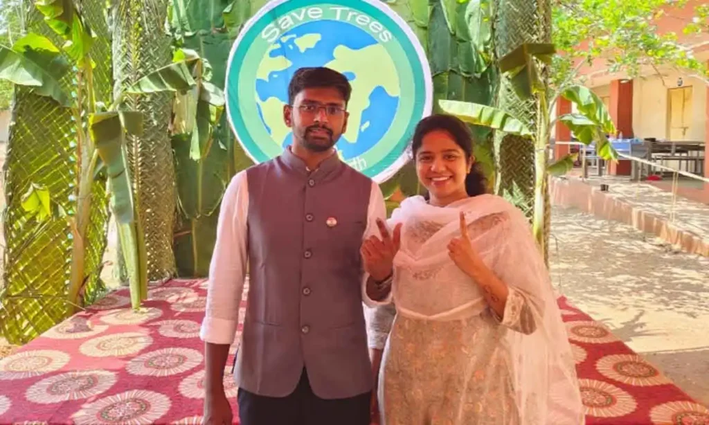 G. Surya Sai Praveenchand IAS With His Wife