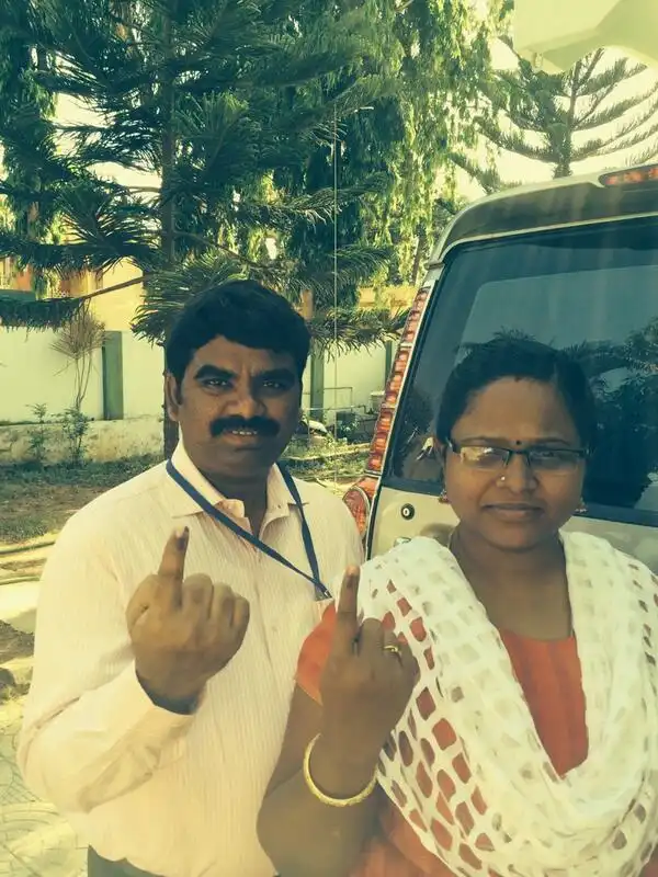 G. Veerapandian IAS With His Wife