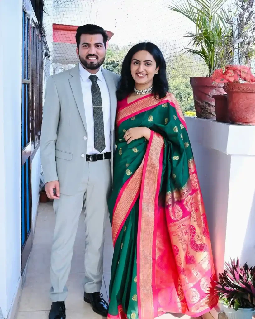 Himanshu Kaushik IAS With His Wife