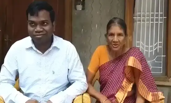 Katta Simhachalam IAS With His Mother