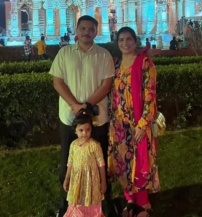 Parthrajsinh Navalsinh Gohil IPS With His Wife