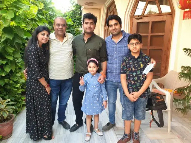 Raghav Jain IPS With His Family